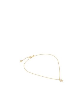 JIMMY CHOO 女士项链 JCPEARLCUBEPNDNTFTAGOLDWHITECRYSTAL吊坠