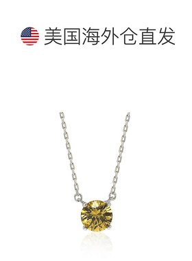 自营 Suzy Levian 纯银黄色蓝宝石单石项链 - 黄色 美国奥莱直发