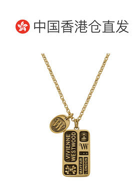 香港直邮Vivienne Westwood/西太后 LOGO土星蝴蝶结珍珠 吊饰项链