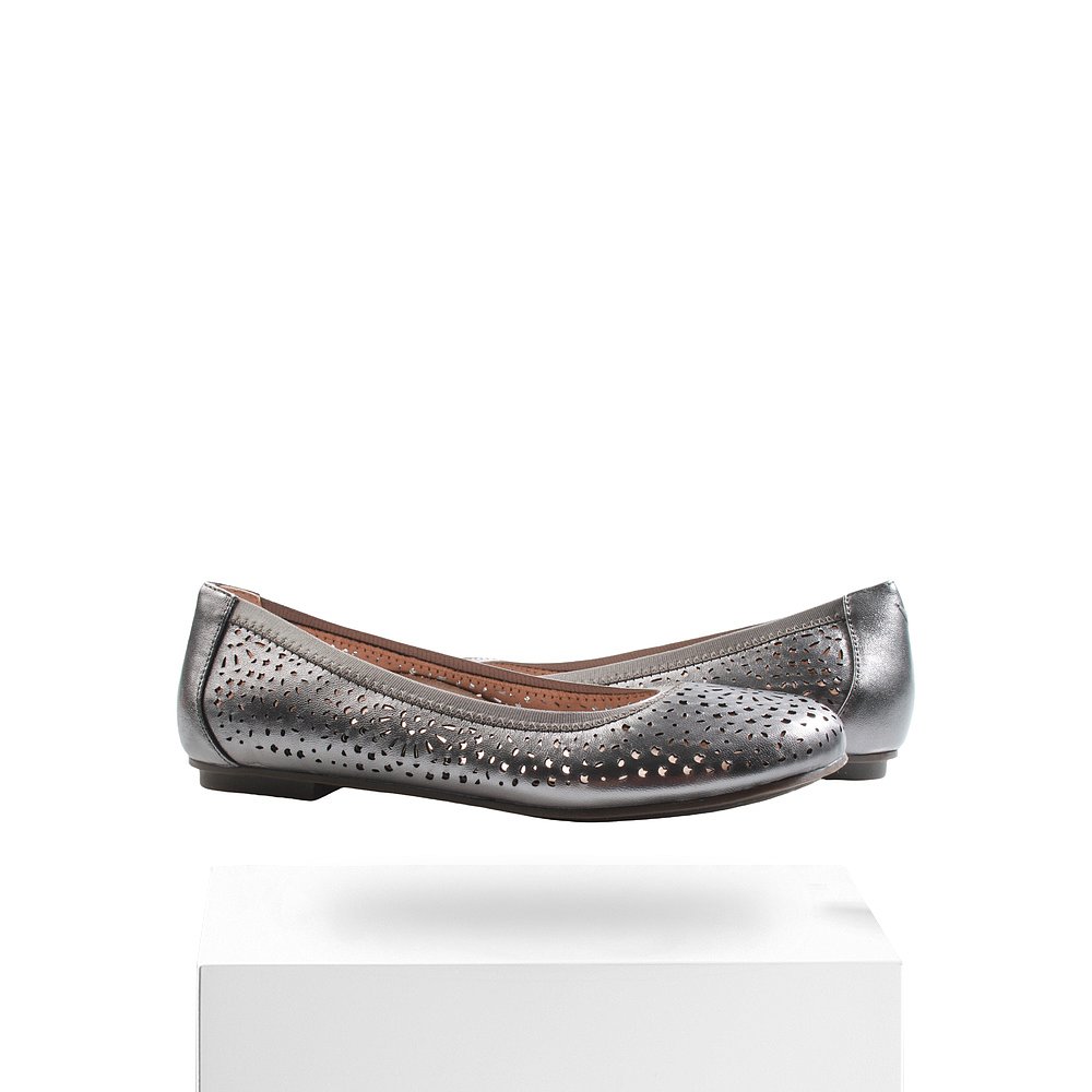 自营 Vionic女式Robyn Pewter Perf芭蕾舞平底鞋10011128-030-银 - 图3