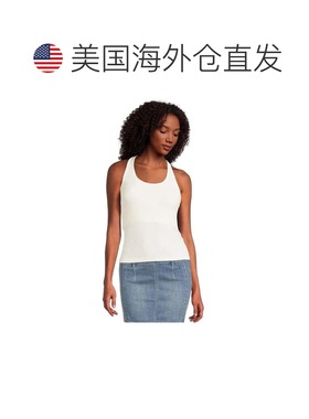 自营Women's Free People Clean Lines Racerback Tank Top White