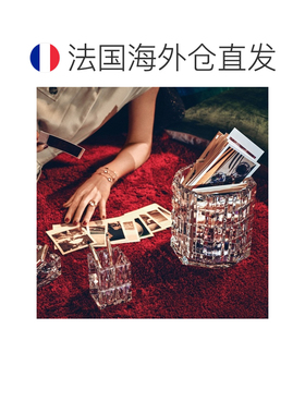 欧洲直邮Baccarat巴卡拉 Louxor透明水晶多面切割摆件花瓶礼物