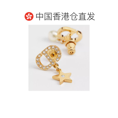 香港直邮Dior 徽标耳环 E3714WOMCY配饰耳坠珍珠 【付后1h可退】 - 图1