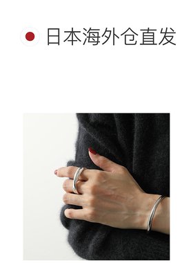 日本直邮HERMES Chaine d'ancre 朋克双环戒指 H117610B男女锚形
