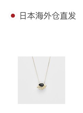 日本直邮日潮 agete 阿卡朵K10黑玉/蛋白石项链吊坠链子