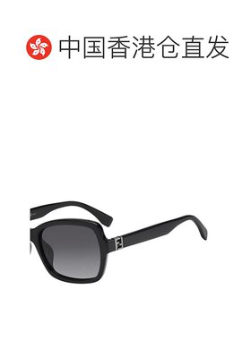 香港直邮Fendi 黑色徽标细节太阳镜 FF0007S