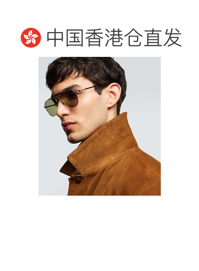 香港直邮Saint Laurent 圣罗兰 男士 SL 徽标飞行员太阳眼镜