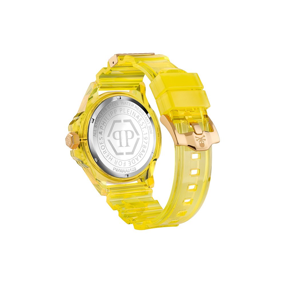 philipp plein$Kull合成硅胶手表-透明黄色【美国奥莱】直发-图2
