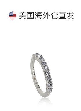 自营 Suzy Levian 14K 白金 0.50 克拉钻石永恒半戒 - 白色 美国