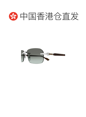 香港直邮GUCCI 男士太阳镜 GG1221S008 SS2025 绿色 无框太阳镜