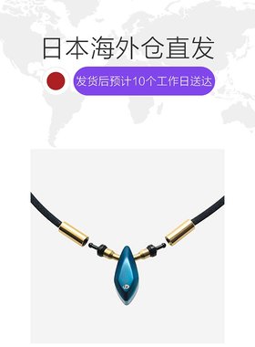 日本直邮法藤（phiten)RAKUWA水溶钛项链水滴形吊坠 黑色 40cm