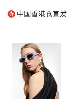 1h可退 香港直邮潮奢 Celine 思琳 女士 矩形太阳眼镜 blue蓝色
