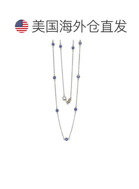 自营Suzy Levian 蓝宝石 1.80cttw 纯银站项链 - 蓝色 美国奥莱直