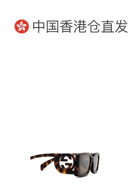 1h可退 香港直邮Gucci 古驰 女士 矩形框太阳镜 GG1325S colorful