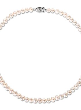 美国直邮Julianna B女士项链白色珍珠复古时尚百搭1 3/8 CT TW