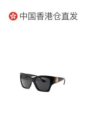 香港直邮VERSACE 女士太阳镜 0VE4452GB187 SS2025 黑色 Sunglass