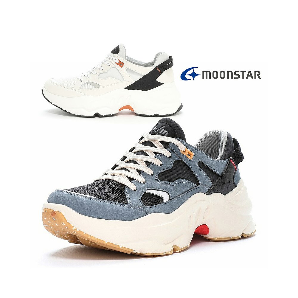 日本直邮moonstar 男女运动鞋 B/M01 Chug Moonstar 厚底 鞋跟高 - 图0
