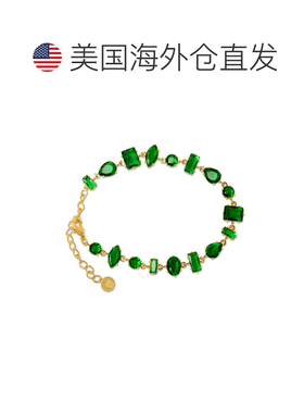 自营Bruno Magli Renata Gold Bracelet, Smeraldo - green 美国