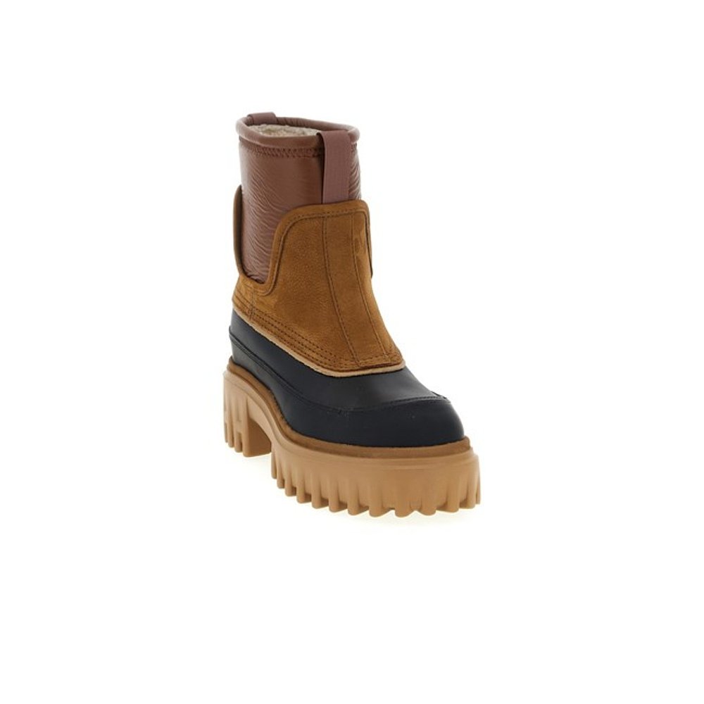 香港直邮Hogan H700 靴子 HXW7000FV60ULC雪地靴绒面圆头厚底女靴 - 图0