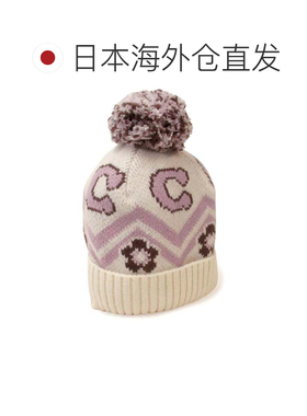 日本直邮蔻驰 COACH 帽子 针织便帽 印花 针织帽 防寒 CCW04 CAH