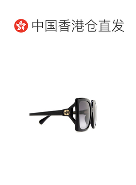 1h可退 香港直邮Gucci 古驰 女士 徽标太阳镜 GG0876S black黑色