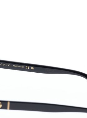 日本直邮GUCCI 太阳镜男女亚洲版型防紫外线黑色 GG0638SK-002