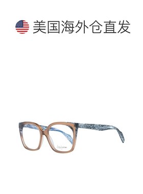 自营Yohji Yamamoto 女士光学镜女式镜架 - 棕色 美国奥莱直发