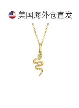 自营RS Pure by Ross-Simons 18kt Gold Vermeil Snake Pendant N