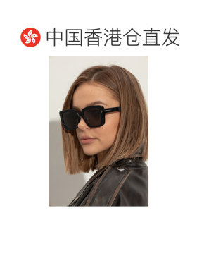 1h可退 香港直邮TOM FORD 女士太阳镜 FT1169K05401A CO 黑色