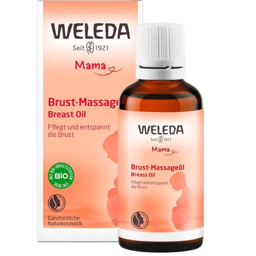 European direct mail Weleda Breast Massage Essential Oil 50Ml Pregnancy and Lactation Nourishing Breast Care Oil