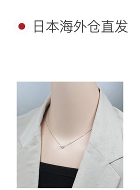 日本直邮6.5 毫米日本Akoya Pearl贯穿吊坠小珍珠白金简约款