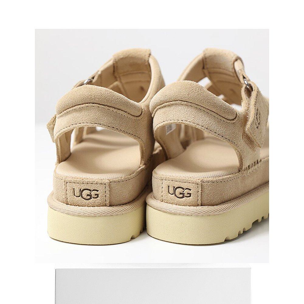 日本直邮UGG W Goldenstar 系带凉鞋 厚底 绒面革 厚底系带凉鞋,淘宝优惠券,粉丝福利购,淘宝优惠卷