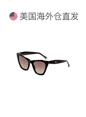 自营Carolina Herrera Women's 55 mm Black Sunglasses - black