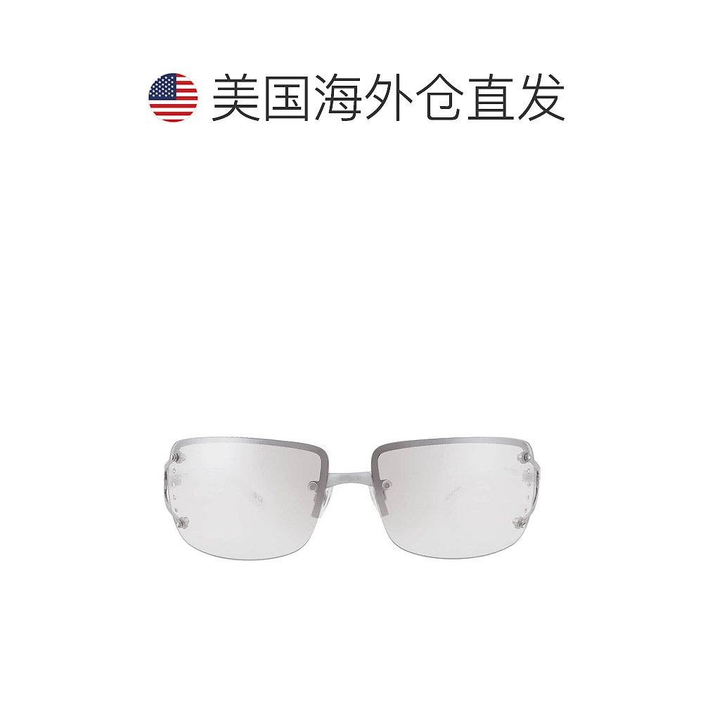 自营Nine West S04601RDF022 Silver Rectangular Ladies Sunglas - 图1