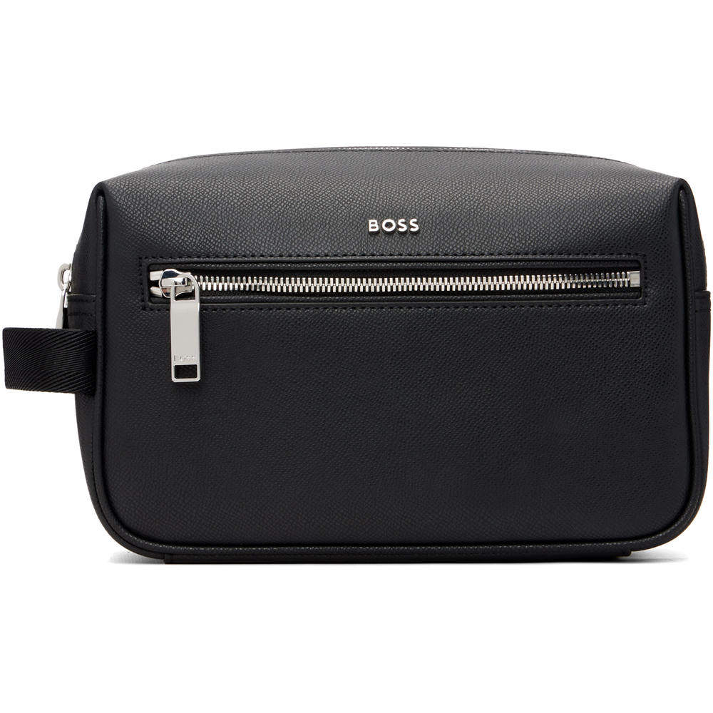 1h可退 香港直邮BOSS 波士 男士 黑色徽标手拿包 50558456,淘宝优惠券,粉丝福利购,淘宝优惠卷