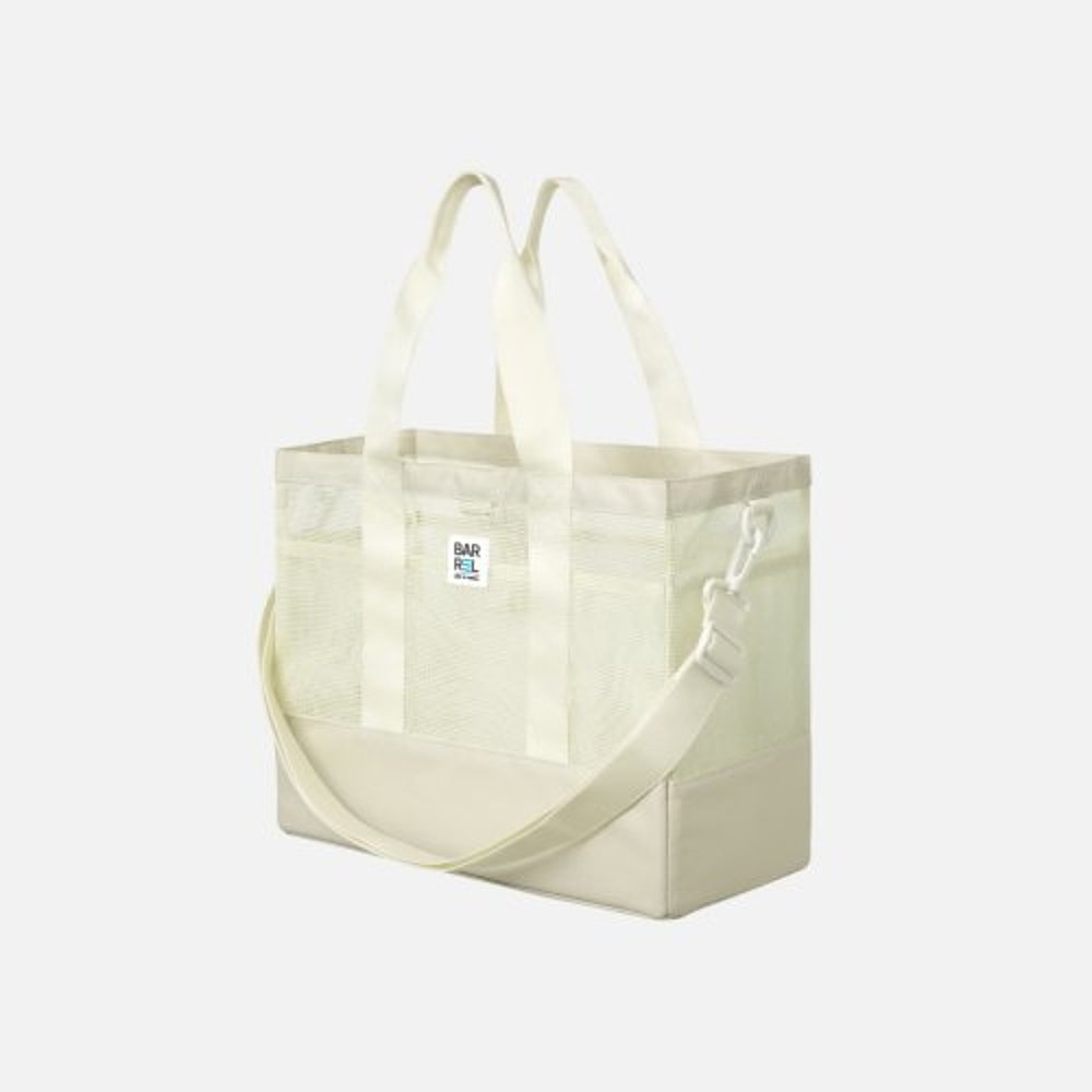 韩国直邮BARREL 女士包包MESH SQUARE TOTEBAG 20L BEIGE 50027354 - 图2