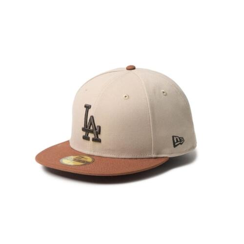 日本直邮NEW ERA 59FIFTY 摩卡慕斯帽子 洛杉矶道奇队 MLB - 图0