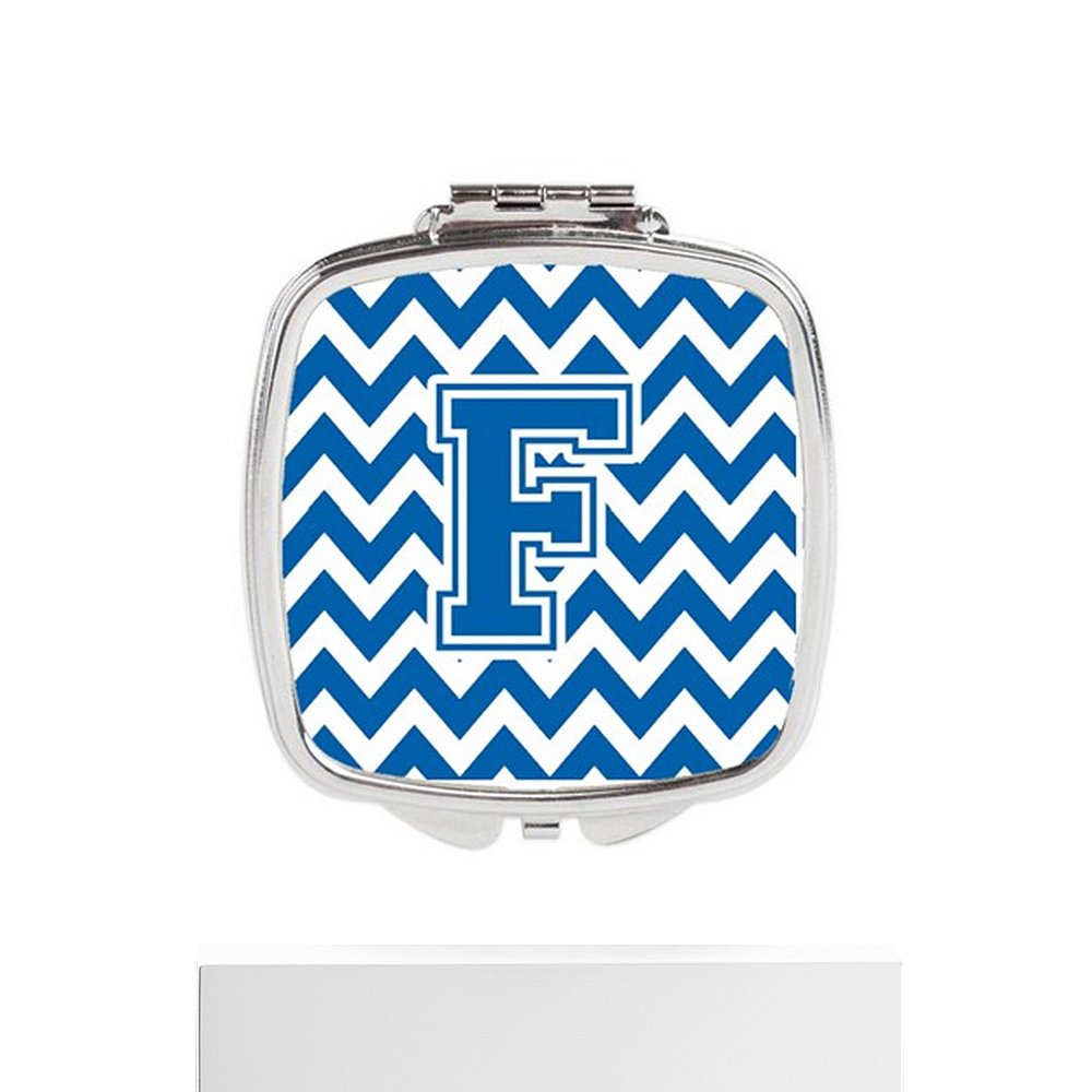 Carolines Treasures CJ1056-FSCM Letter F Chevron Blue & Whit - 图3