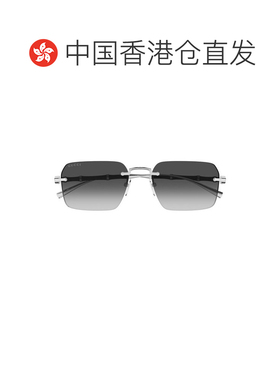 1h可退 香港直邮GUCCI 男士太阳镜 GG2154S002 CO 银色 无边框太