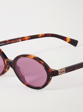 Miu Miu 椭圆框太阳镜 0MU 04ZSVAU50D