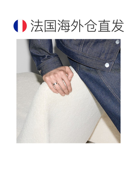 自营欧洲直邮Gucci/古驰 男女通用银色金属蜜蜂互扣式双G刻印戒指