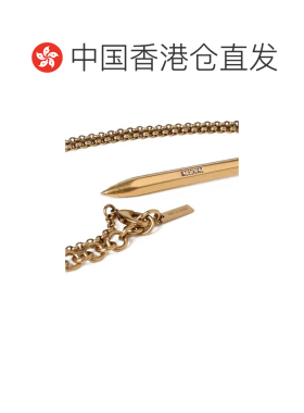 香港直邮MOSCHINO 女士项链 917684290607 CO 金色 Pen Necklace