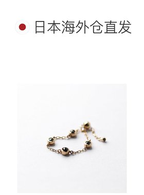 1h可退 日本直邮cui-cui 黑钻链条戒指 K10YG 756309配饰