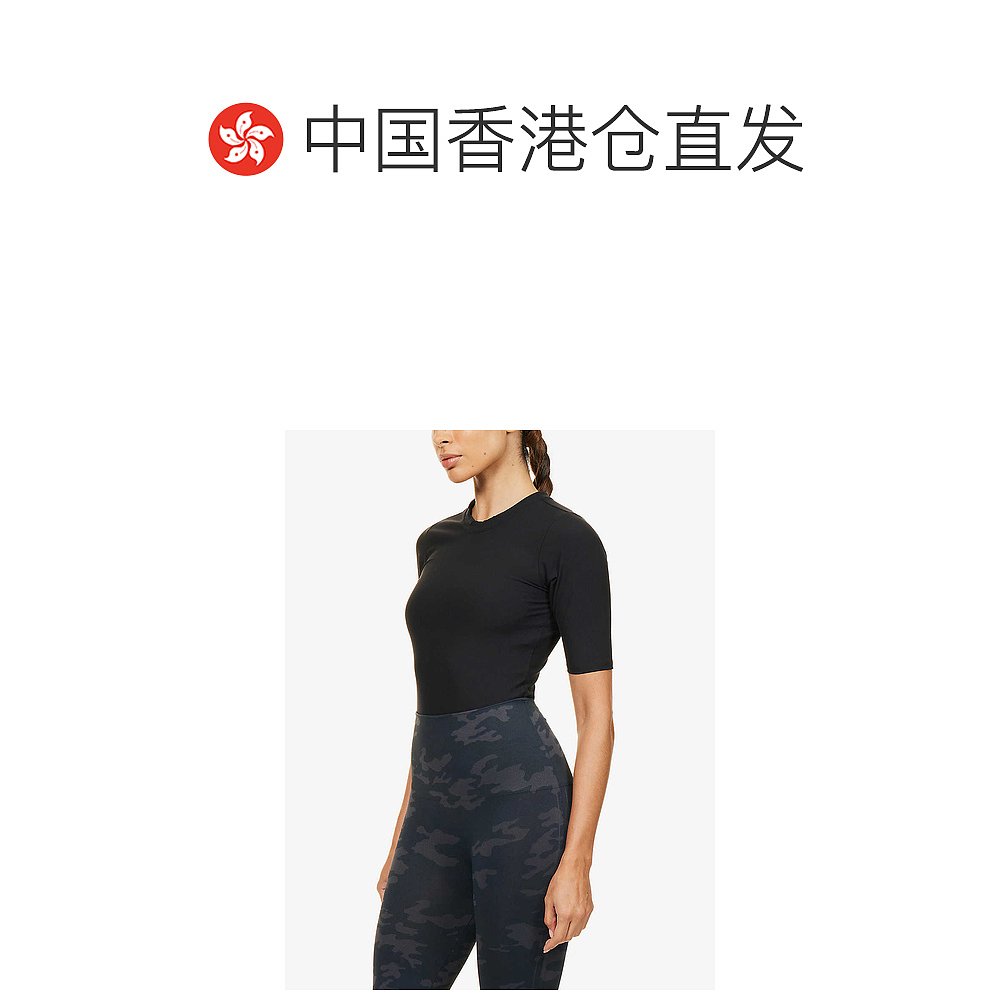 香港直邮潮奢 Spanx女士罗纹弹力梭织连体紧身衣-图1