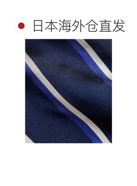 日本直邮Ralph Lauren 条纹真丝领带 蓝色400
