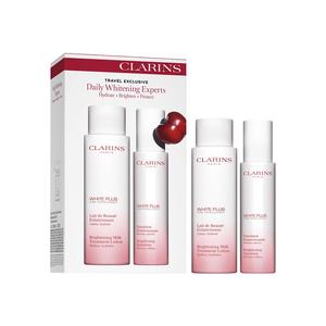 Clarins/娇韵诗美白水乳套装乳液75ml+柔肤水200ml补水滋润