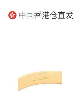 香港直邮COACH 女士手链手镯 335755GLD100 AW2025 金色 马车图案