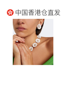 香港直邮CAROLINA HERRERA 女士 水晶装饰花朵项链