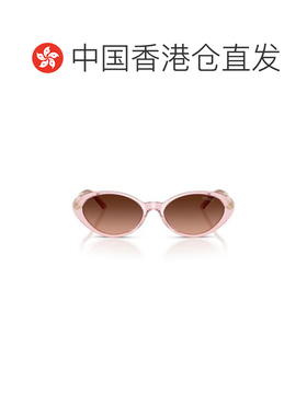 1h可退 香港直邮VERSACE 女士眼镜 VE446954725M AW2025 棕色 几