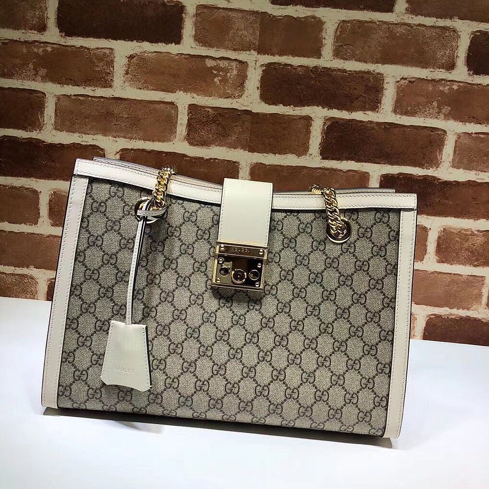 Gucci 古驰 女士 Padlock系列GG中号肩背包 479197KHNKG - 图3